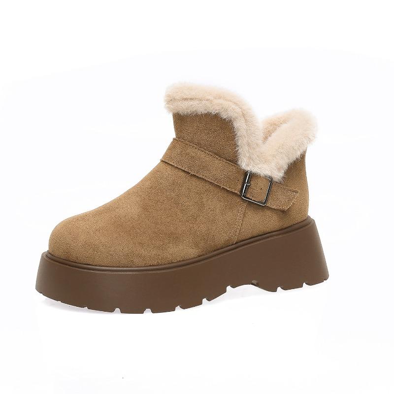 

Ретро бархатные платформы удобные зимние сапоги женские зимние новые модные с пряжкой ремня хлопковые туфли большого размера 40 хаки