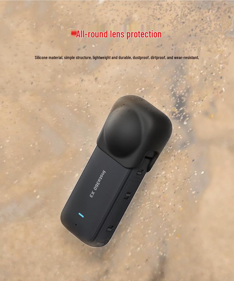 Insta360 X3/X4 Panorama-Actionkamera Objektivschutz Silikonhülle