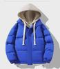 Unisex Winter Hooded Loose Thick Cotton Jacket - Fake Two-Piece Design, Warm Bread Coat