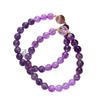 Retro High Quality Natural Amethyst Purple Ghost Design Bracelet Bracelet.