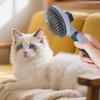 Katzenbürste Edelstahl Tragbar Anti-Rutsch Ausbürsten Kamm Haustierpflegebürste Für Innen Außen Urlaub Geburtstag Badezimmer Bad