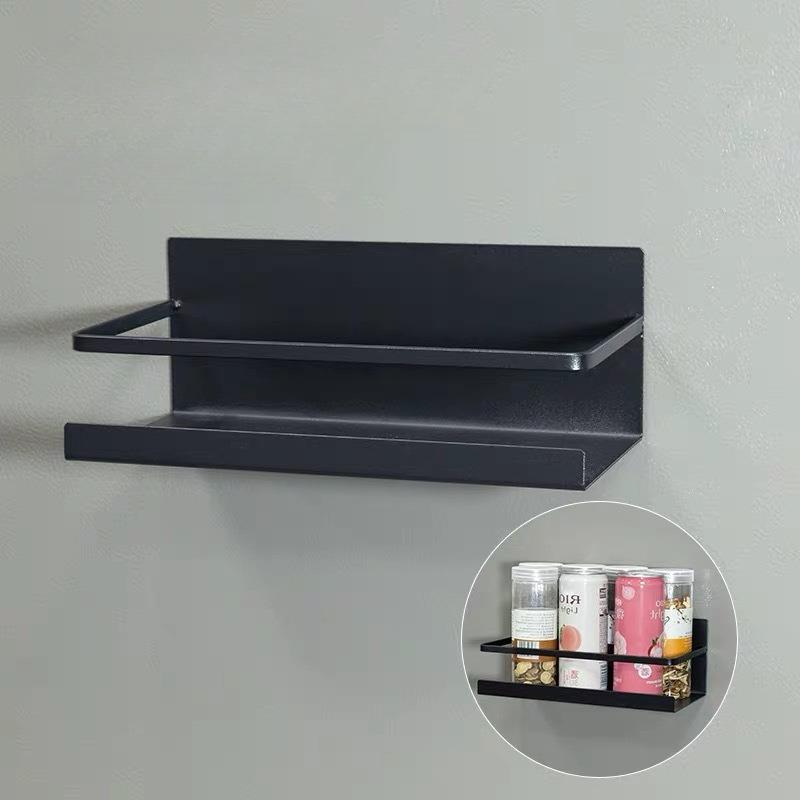 Magnetic Refrigerator Side Sundries Storage Rack Kitchen Items Spices Seasoning Metal Shelf Home Punch-Free Organization Holders
