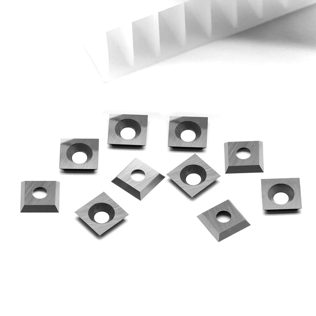11mm Square Tungsten Carbide Inserts Cutters Knives Replacement Blades 11×11×2.0mm-30°for Woodworking Spiral/Helical Planer Cutter Head or Lathe