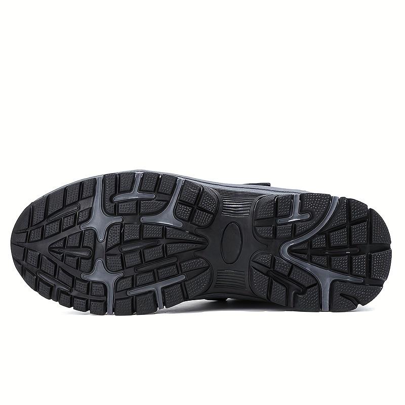 Herren Rutschfeste Schneestiefel, Winter Thermoschuhe, Winddichte Wanderstiefel mit flauschigem Futter