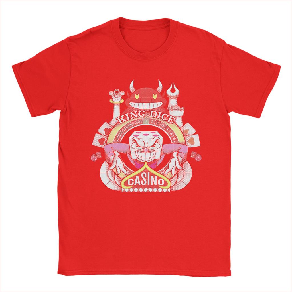 Cuphead King Dice Casino T Shirt Summer Fashion T Shirts Adult Cotton ONeck Oversize Clothes Short Sleeve Y2K Casual Tops