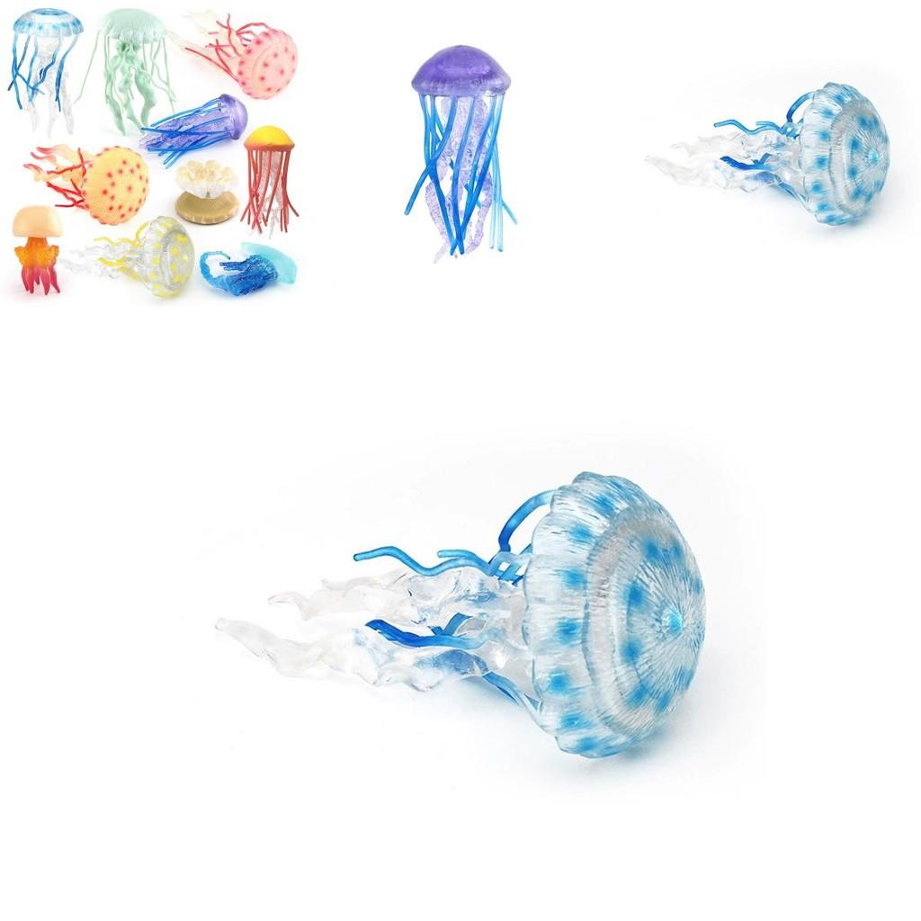 Unterwasser-Meereswesen Plastik-Quallenfigur Statische Aquarien-Dekoration Für Heimdekoration