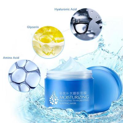 Máscara Facial Noturna Hidratante Multi-Efeitos Ácido Hialurônico Aminoácido Cuidados com a Pele Cuidados com a Pele 120g