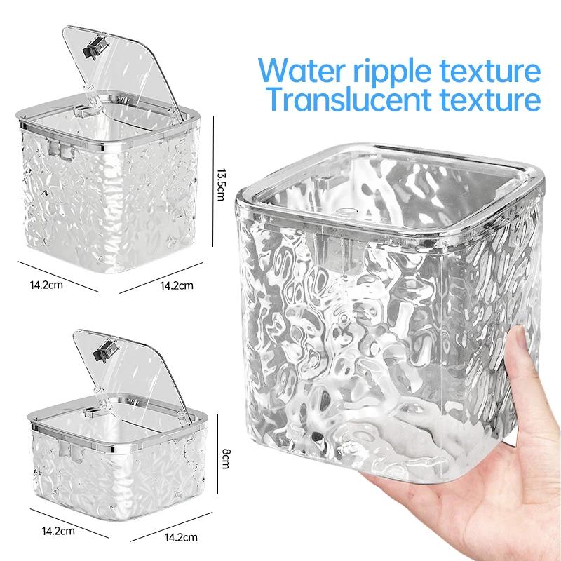 Aufbewahrungsbox für Haaraccessoires Klare Haargummi-Aufbewahrung Haustier-Aufbewahrungsbehälter mit Deckel Organizer für Haarband Schleifen Haarspange