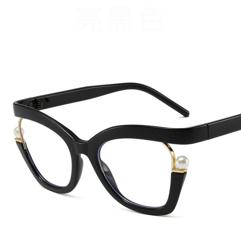 Luxury Cat Eye Optical Glasses Frame Cat Eye Anti-Blue Light Spectacles Summer Glasses  Unisex чёрный