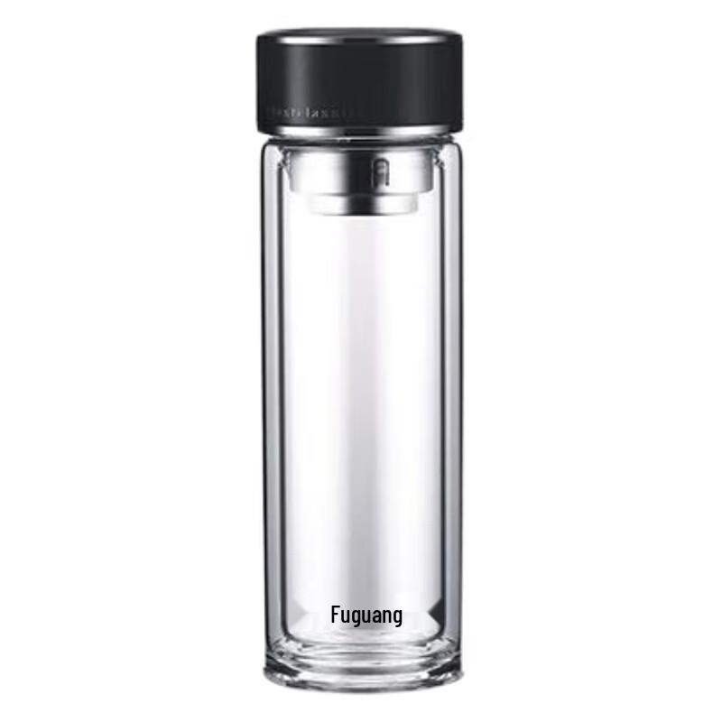 FUGUANG Antibacterial Double-Layer Glass Mug