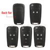 Compatible Key Replacement Shell for 2/3/4/5-Button Chevrolet/Opel/Buick Cruze Malibu (Flat Back)