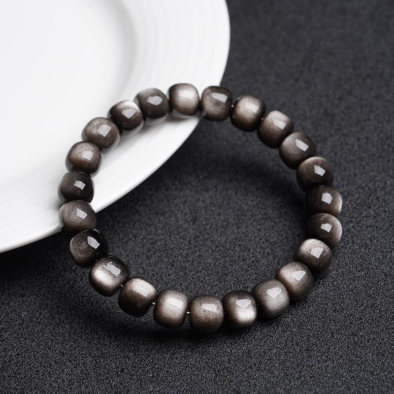 Natural Gold Obsidian Bracelet Women MenGood Luck Bead Men Crystal Meditation