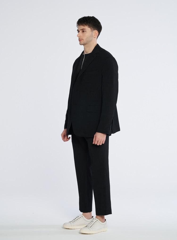 Comspace1980 [M~5Xl] Loose Fit Setup Blazer [Black]