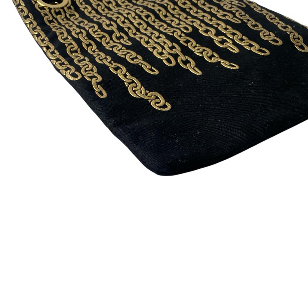 Used ISSEY MIYAKETote Bag black/gold canvas Women