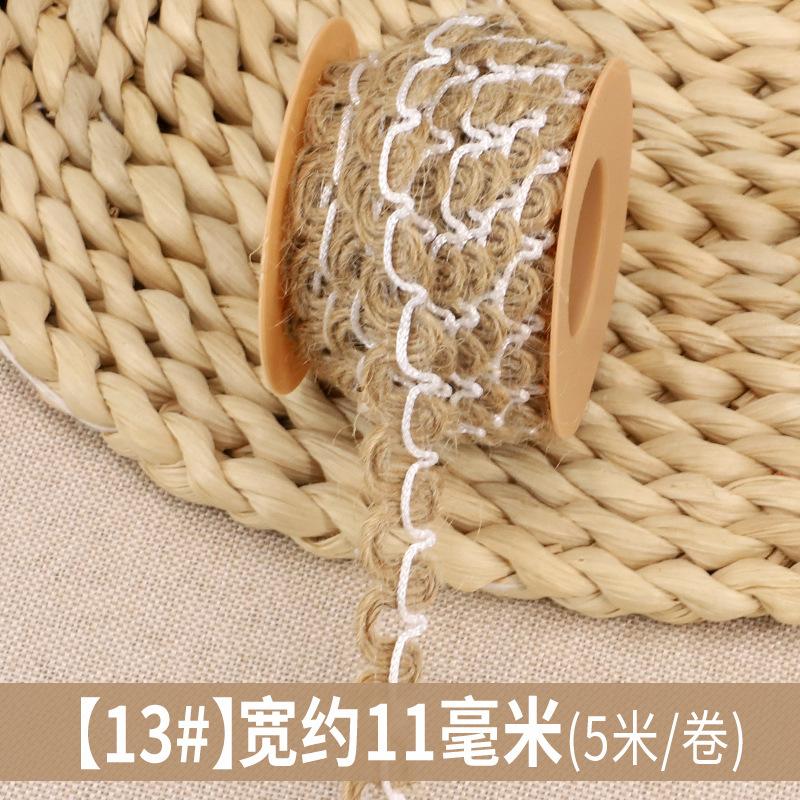 

Ручная работа, самодельная пеньковая веревка, плетеная веревка, кольцо для детского сада, креативный декоративный материал, ваза, вощеная веревка, прочная износостойкая плоская веревка 13 #width about 11mm [5m/roll]