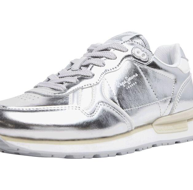 Кроссовки Pepe Jeans Snake Trainers Brit Silver W