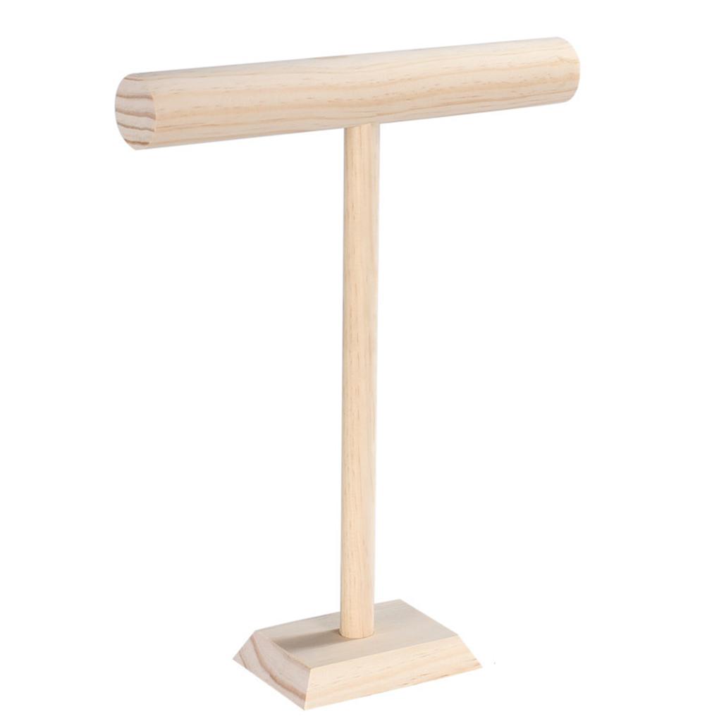 Jewelry Display Stand Wood Bedroom Dormitory Table Necklace Choker Bracelet Bangle Organizer Show Holder Rack Girls