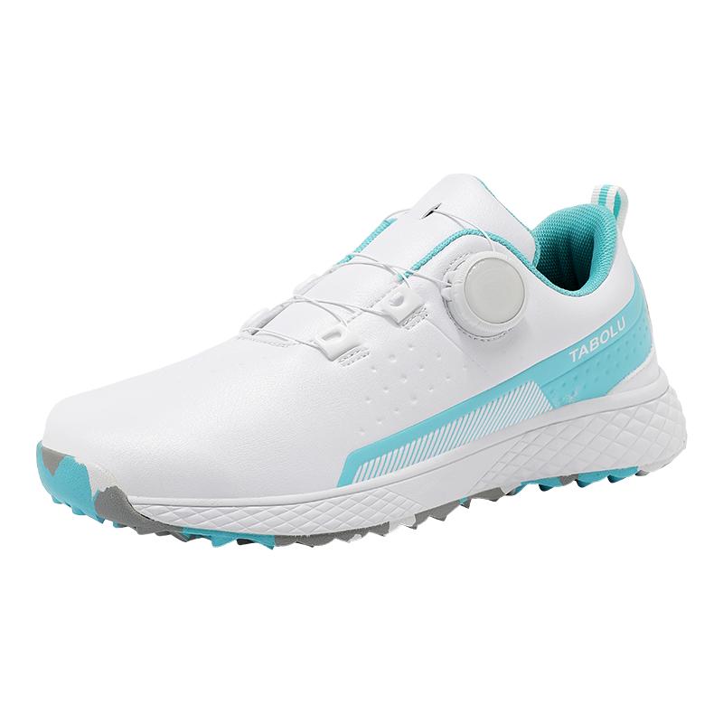 

Womens Golf Footwear Professional Leather Breathable Sneakers Big Size Outdoor Walking Flat Soft Fashion Golfer 37 синий