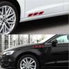 6Pcs/Set Car Reflective Carbon Fiber Bumper Strips Safety Warning Tape Safety Warning Sticker Auto Moto Exterior Accessories