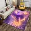Purple Fiery Phoenix Design Suitable As a Non-slip Mat for the Living Room or Bedroom Sofa