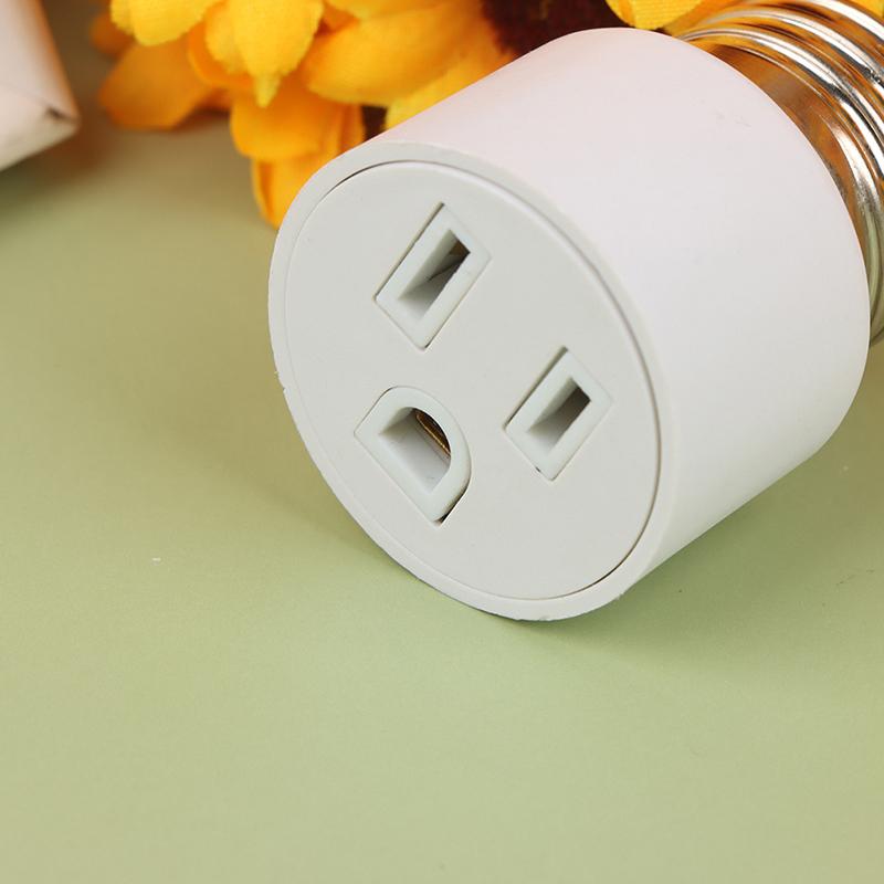 E26 E27 Screw B22 Bayonet Lamp Holder  To Us Eu Ac Power Plug Adapter Converter