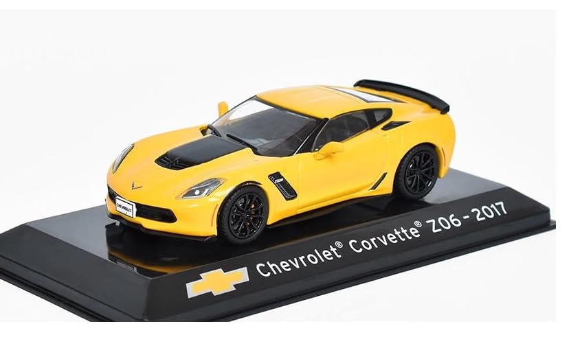 ALTAYA Corvette Miniature Car 1/43 CORVETTE Z06 2017 (Yellow) with Case