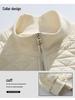 ACU Unisex Diamond Quilted Baseball Jacket – American Style Solid Color Autumn Outerwear