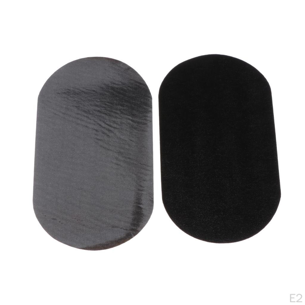 3 Pairs Suede Fabric Elbow/Knee repair Mending Crafts , Black