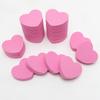 20/50Pcs Heart Shape Sponge Nail File Double Side Buffer Buffing Sanding Nail Pedicure Tool Gel Polish Manicure Nail Accessories