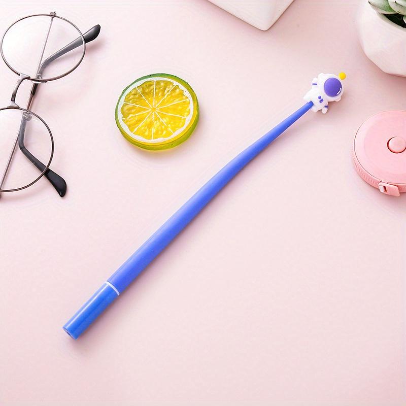 

10 шт. 0,5 мм гелевая ручка в форме астронавта, мультяшный шейкер, черная ручка для воды, канцелярские принадлежности, приз, подарок, офисная ручка для подписи фиолетовый