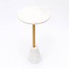 Marble Drink Table with Cone Marble Base