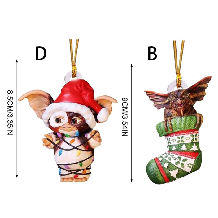 Christmas Sock Dog/Dragon Acrylic Charm Animal Shape Hanging Ornament For Christmas Tree Decoration Mantels Door Window