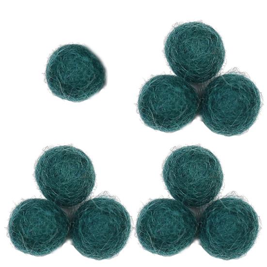 10 Stück 15mm Filzpompons Dekorativ Handgemacht Lustig Handgefertigt DIY Wollfilz