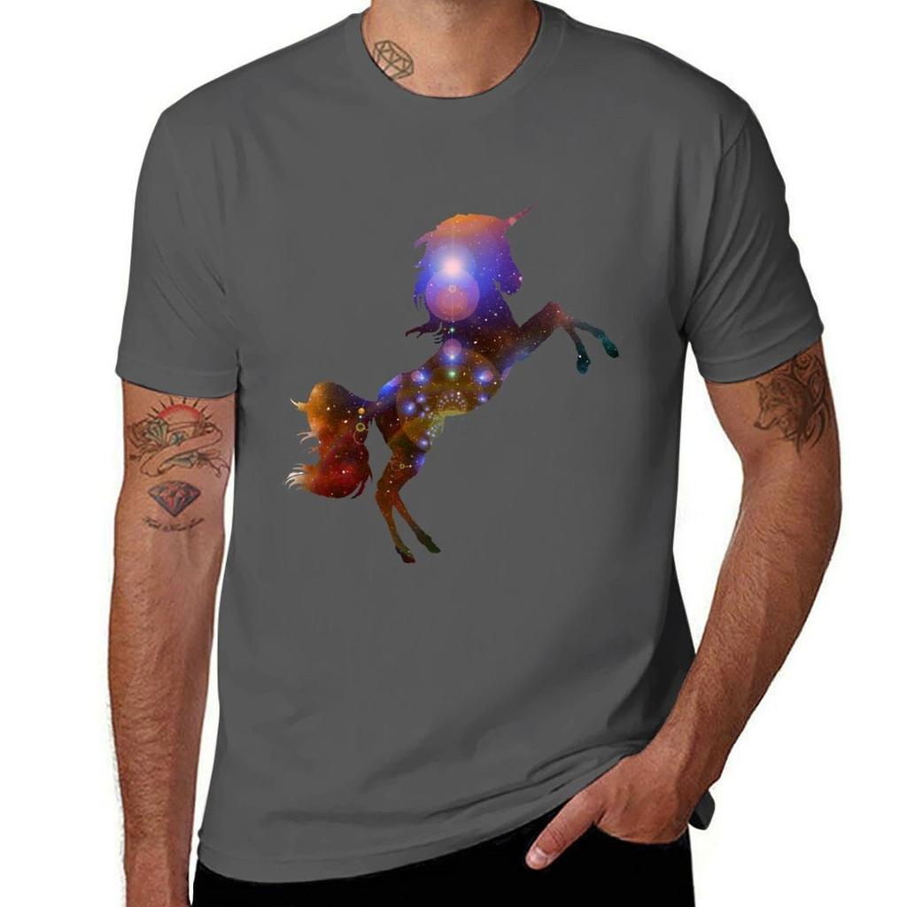 Unicorn Galaxy TShirt Quick Dry Sports Short Sleeve Tee