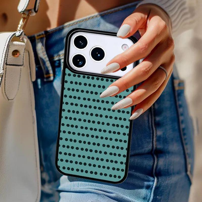 Polka Dots Lines Abstract Art Phone Case For iPhone 17 Air 14 15 13 12 Max Cover For Apple 16e 11 Pro Max Plus Coque