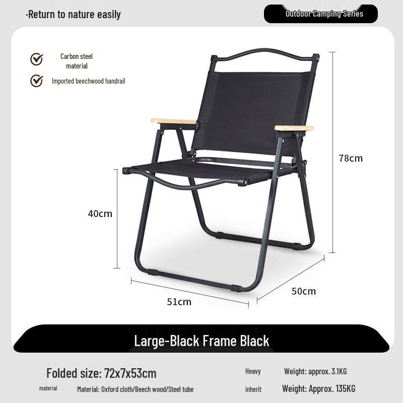 Kermit Outdoor Folding Aluminum Alloy Camping Chair