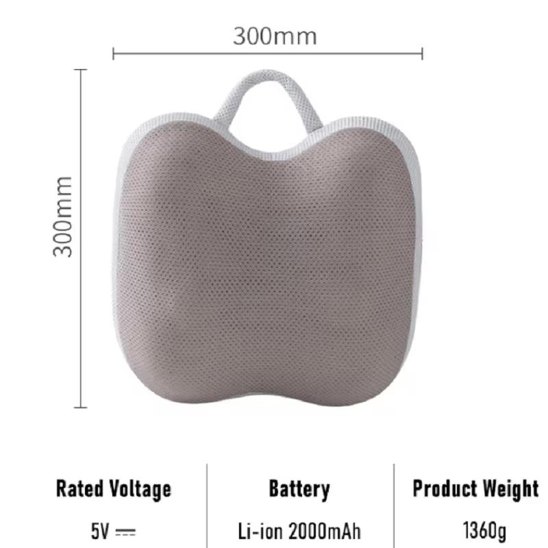 New 3D Electric Smart Neck Massage Pillow Head Back Shiatsu Full Body Massager Wireless Use For Car Home Infrared Physiotherapy