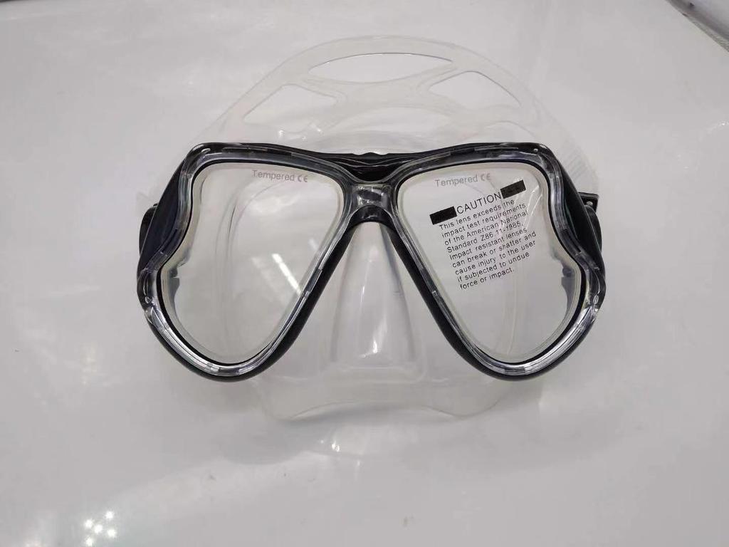 1900 Adult Snorkel Mask with Tempered Glass and Myopia-Compatible HD Anti-Fog Lens