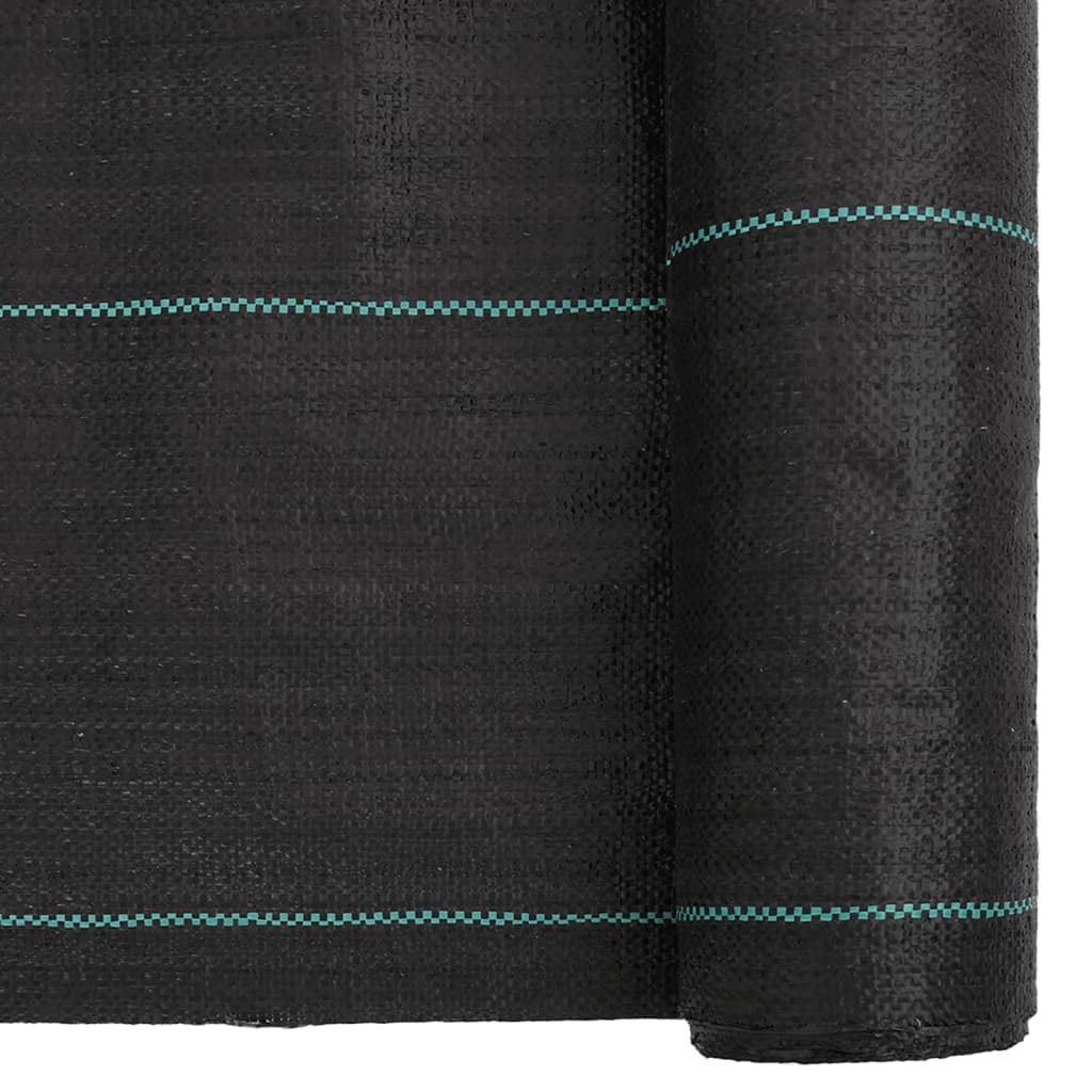 Vidaxl Manta Geotêxtil Antiervas Daninhas, Preta, 0,5X10 M, PP