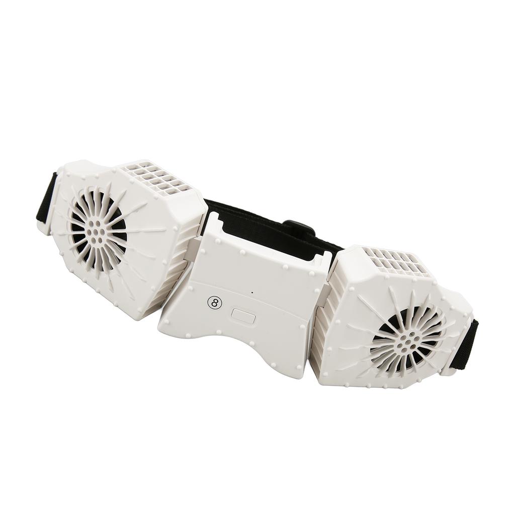 Waist Fan 3 Speed 8000mAh 5V 2A Type C Fast Charging Portable Wearable Belt Fan for Climbing Hiking