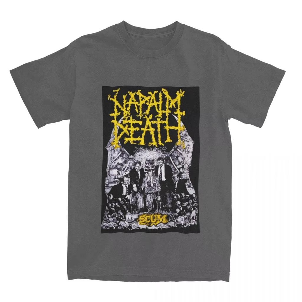2025 New Fashion Napalm Death Band TShirt Men Women Novelty Cotton Tee Shirt Crew Neck Short Sleeve T Shirt Gift Tops