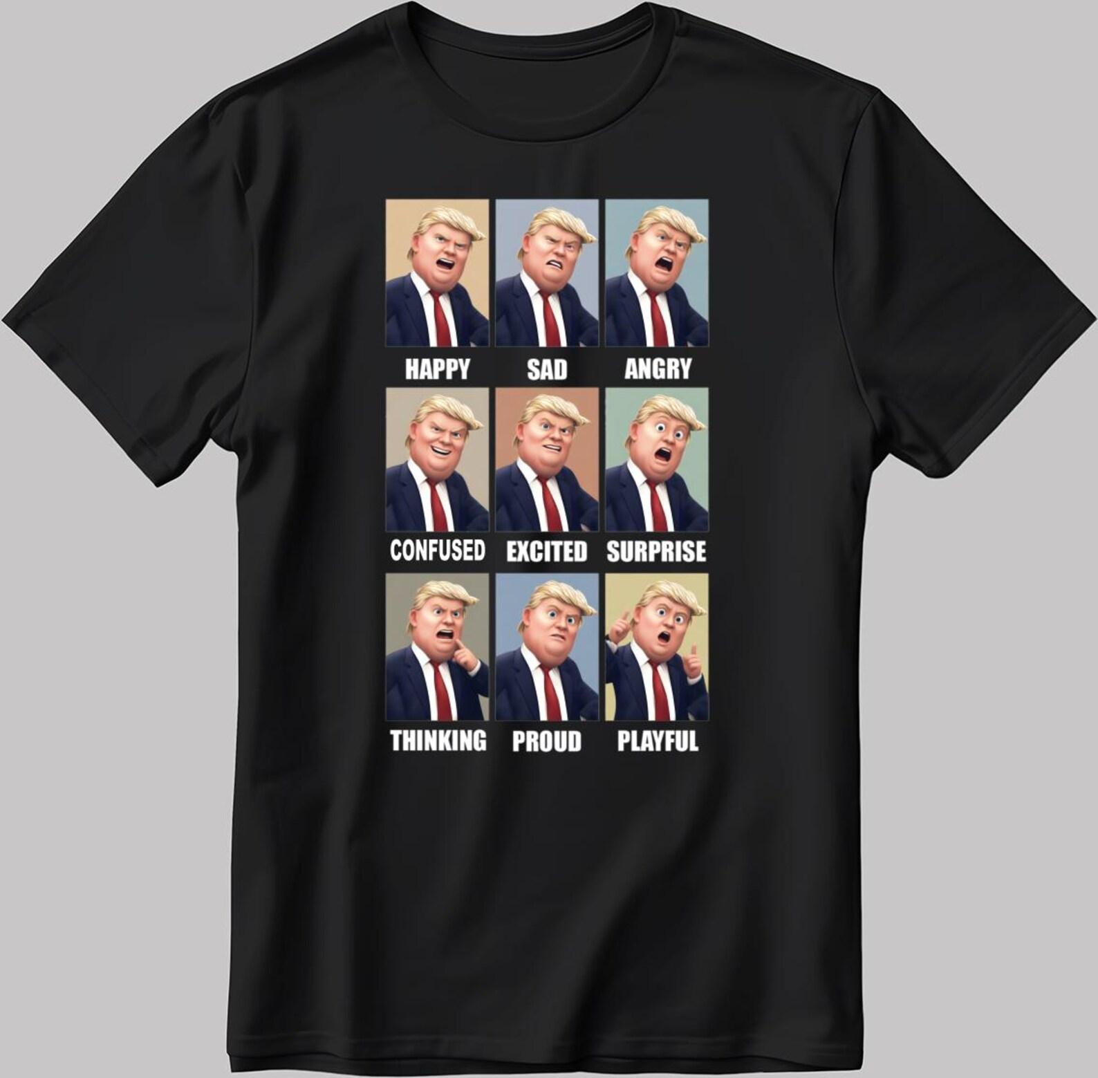 President Donald Trump Moods White-Black Men / Women T-Shirt YZ125 S
