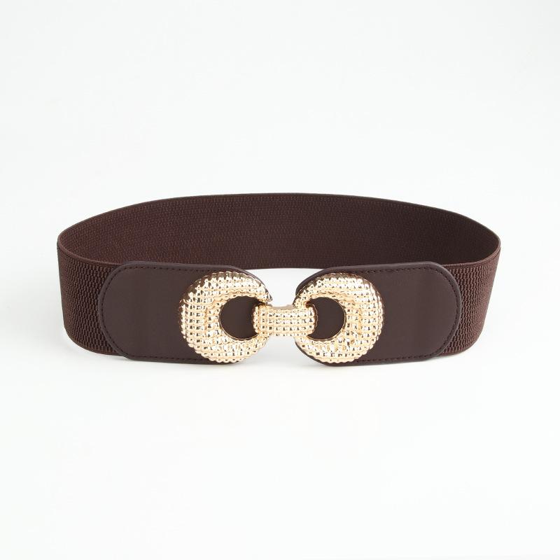 New Exterior Dress Waist Seal Fashionable and Versatile Stretch Wide Women's Belt Decorative Sweater Coat Elastic Belt