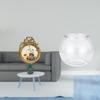 Vintage Ornate Round Photo Frame And Transparent Small Fish Tank for Desktop Wall Display