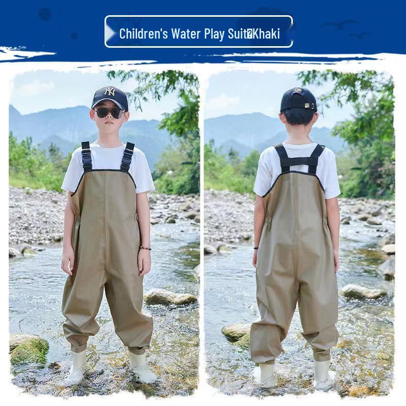 

Надлегкі дитячі водонепроникні штани-нагрудник для вейдінгу - Суцільні на все тіло для пляжу та дитячого садка 22cm (Shoe Size 35)