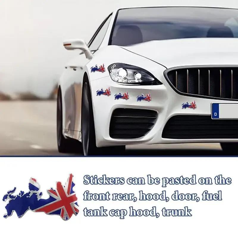 3D Aluminum ENGLAND United Kingdom UK National Flag Map Car Motorcycle Badge Emblem Decal Sticker For Land Rover MINI Jaguar bwsx9