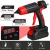 1000W 21V Cordless Hot Melt Glue Gun Rechargeable Li-ion Battery Copper Nozzle DIY Repair Tool