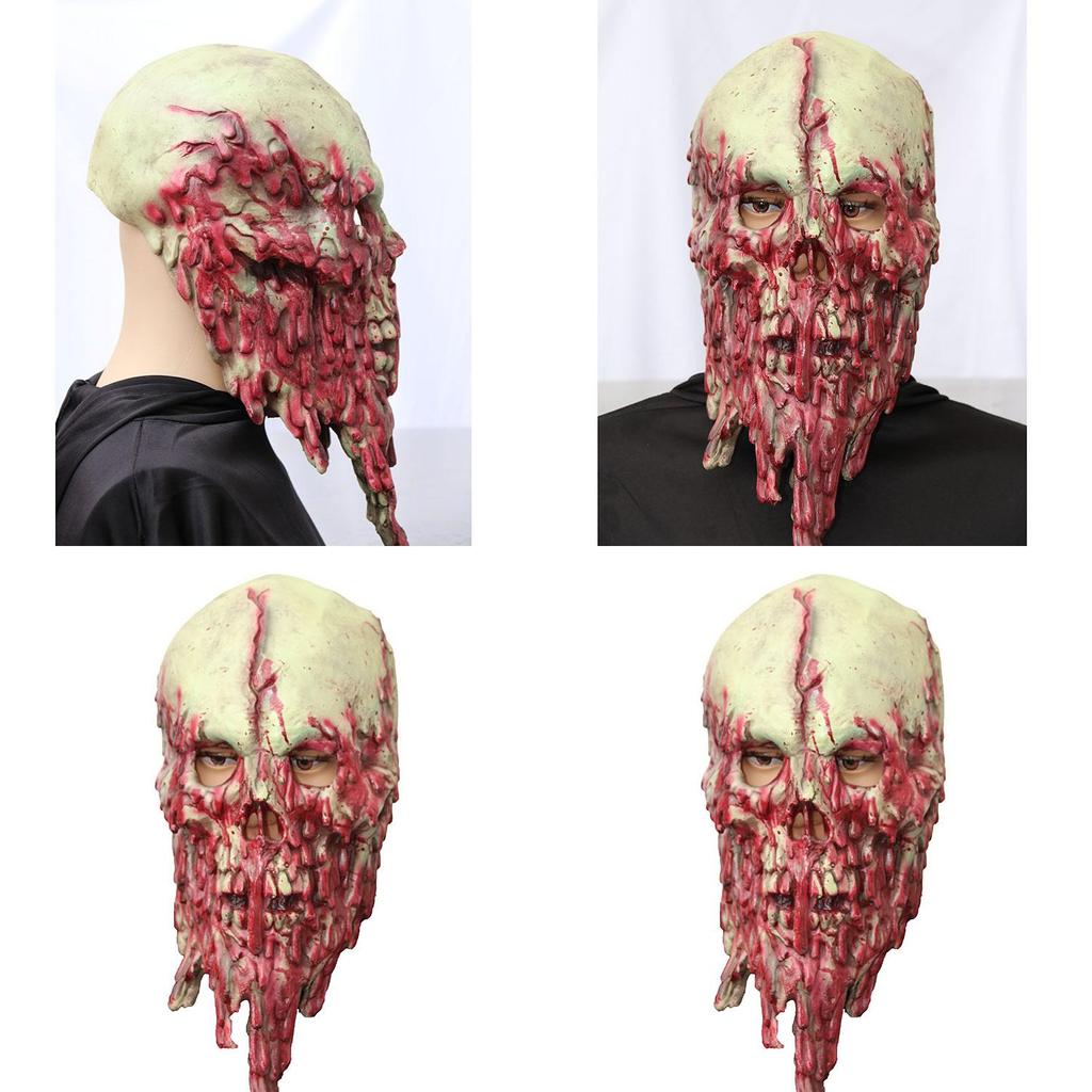 Halloween Haunted House Latex Zombie Mask For Cosplay And Scare Pranks