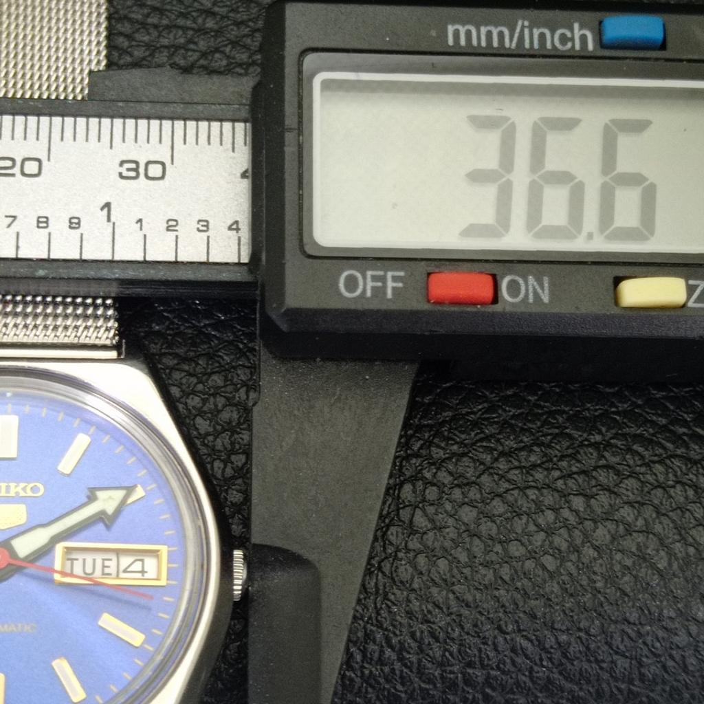 JAPAN VINTAGE SEIKO 5 AUTOMATIC 6309A MENS BLUE COLOR DIAL WATCH a701413-5 R206b-a701413