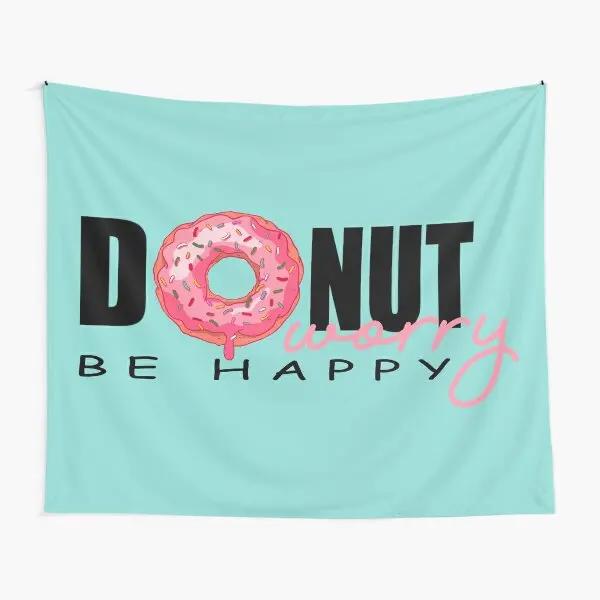Dessert Donuts Tapestry Tasty Food Tapestry American Traditional Breakfast Food Pattern Wall Hanging for Bedroom Living Room